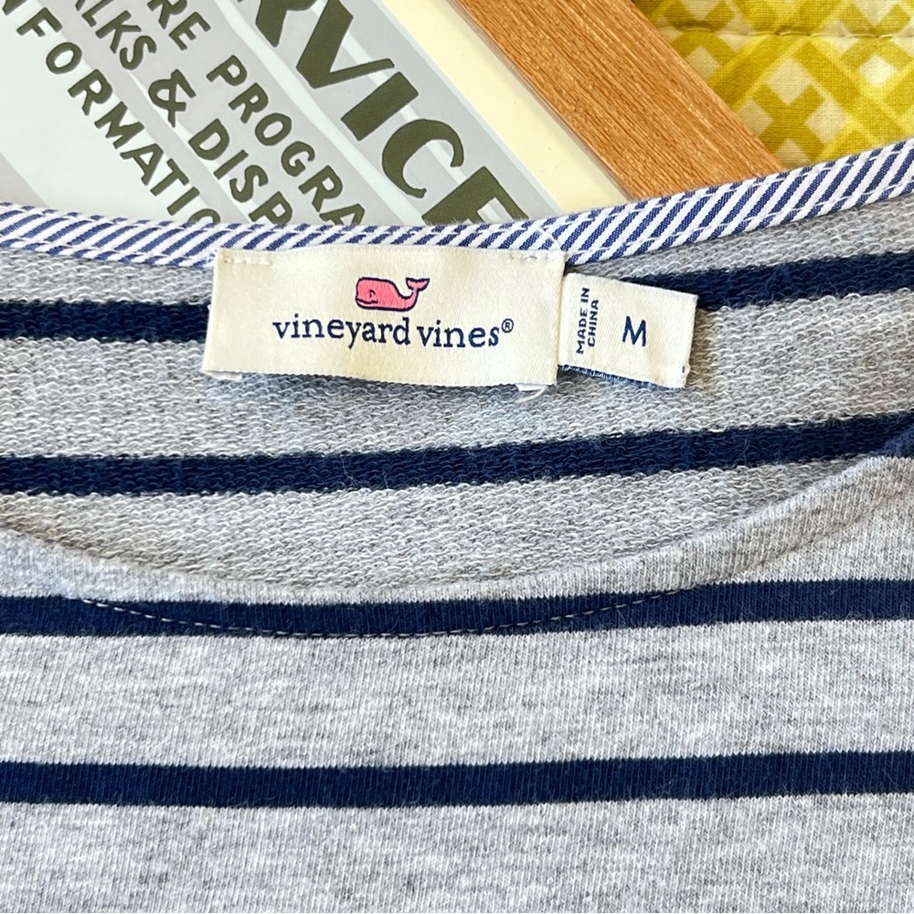 Vineyard Vines Striped Short Ruffle Sleeve - Picture 4 of 7